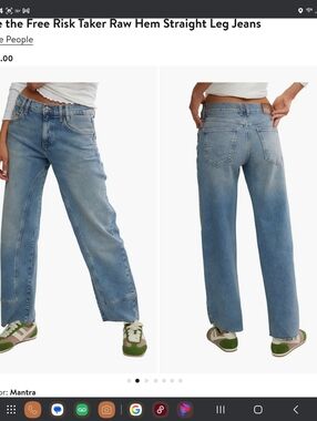 We The Free Light Wash Straight Jeans